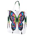 Abstract Animal Art Butterfly Giant Grocery Zipper Tote View1