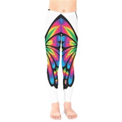 Abstract Animal Art Butterfly Kids  Legging by Simbadda