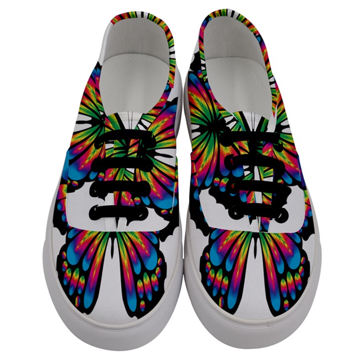 Abstract Animal Art Butterfly Men s Classic Low Top Sneakers