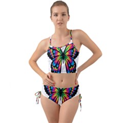 Abstract Animal Art Butterfly Mini Tank Bikini Set by Simbadda