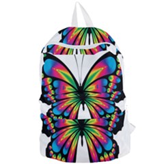 Abstract Animal Art Butterfly Foldable Lightweight Backpack by Simbadda