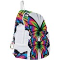 Abstract Animal Art Butterfly Foldable Lightweight Backpack View3