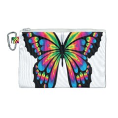 Abstract Animal Art Butterfly Canvas Cosmetic Bag (large) by Simbadda