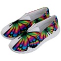 Abstract Animal Art Butterfly Women s Lightweight Slip Ons View2