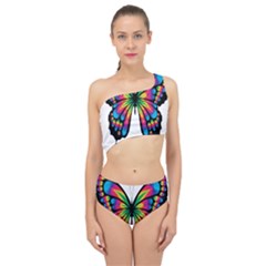 Abstract Animal Art Butterfly Spliced Up Two Piece Swimsuit by Simbadda