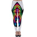 Abstract Animal Art Butterfly Lightweight Velour Leggings View1