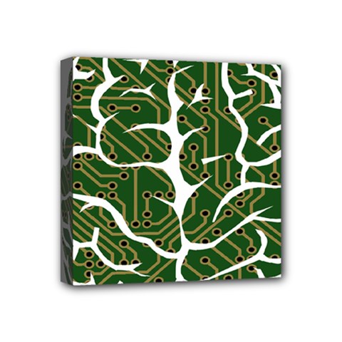 Circuit Anatomy Mini Canvas 4  X 4  by Simbadda