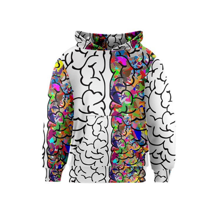 Brain Mind Anatomy Kids  Pullover Hoodie