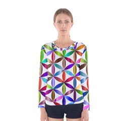 Flower Of Life Sacred Geometry Women s Long Sleeve Tee