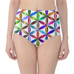 Flower Of Life Sacred Geometry Classic High-Waist Bikini Bottoms