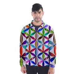 Flower Of Life Sacred Geometry Wind Breaker (men) by Simbadda