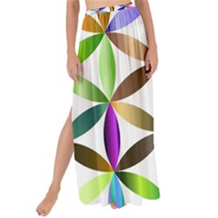 Flower Of Life Sacred Geometry Maxi Chiffon Tie-Up Sarong