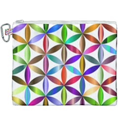 Flower Of Life Sacred Geometry Canvas Cosmetic Bag (XXXL)