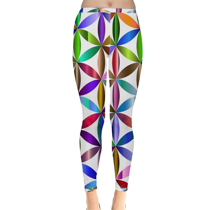 Flower Of Life Sacred Geometry Inside Out Leggings