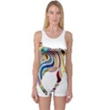 Horse Equine Psychedelic Abstract One Piece Boyleg Swimsuit View1