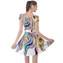 Horse Equine Psychedelic Abstract Cap Sleeve Dress View2