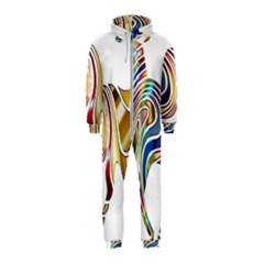 Horse Equine Psychedelic Abstract Hooded Jumpsuit (kids) by Simbadda