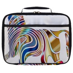 Horse Equine Psychedelic Abstract Full Print Lunch Bag by Simbadda