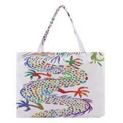 Dragon Asian Mythical Colorful Medium Tote Bag by Simbadda