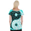 Yin Yang Eastern Asian Philosophy Cap Sleeve Tops View2