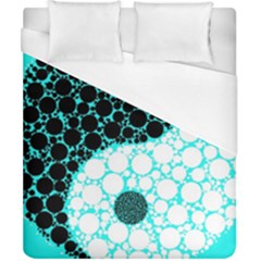 Yin Yang Eastern Asian Philosophy Duvet Cover (california King Size) by Simbadda