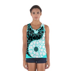 Yin Yang Eastern Asian Philosophy Sport Tank Top  by Simbadda