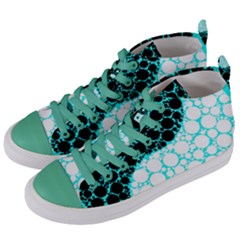 Yin Yang Eastern Asian Philosophy Women s Mid-top Canvas Sneakers by Simbadda