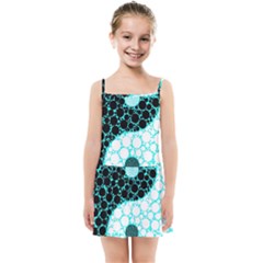 Yin Yang Eastern Asian Philosophy Kids Summer Sun Dress by Simbadda