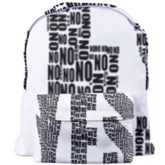 Yes No Typography Type Text Words Giant Full Print Backpack by Simbadda