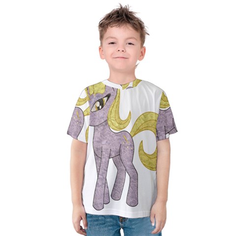 Unicorn Narwhal Mythical One Horned Kids  Cotton Tee by Simbadda