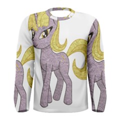 Unicorn Narwhal Mythical One Horned Men s Long Sleeve Tee by Simbadda