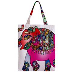 Elephant Pachyderm Animal Zipper Classic Tote Bag by Simbadda