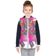 Elephant Pachyderm Animal Kid s Hooded Puffer Vest by Simbadda