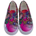 Elephant Pachyderm Animal Kids  Canvas Slip Ons View1