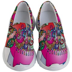 Elephant Pachyderm Animal Kid s Lightweight Slip Ons by Simbadda