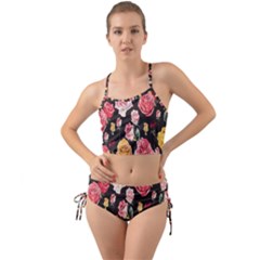 Colorful Blossoms Print Mini Tank Bikini Set by CasaDiModa