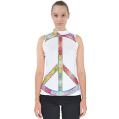 Flourish Decorative Peace Sign Shell Top by Simbadda