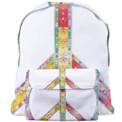 Flourish Decorative Peace Sign Giant Full Print Backpack by Simbadda