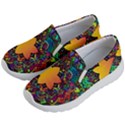 Mandala Floral Flower Abstract Kid s Lightweight Slip Ons View2