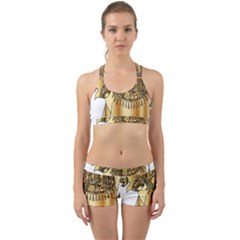 Gold Elephant Pachyderm Back Web Gym Set by Simbadda