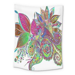 Floral Flowers Ornamental Medium Tapestry by Simbadda