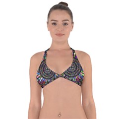 Mandala Decorative Ornamental Halter Neck Bikini Top by Simbadda