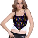 Heart Love Passion Abstract Art Spaghetti Strap Bra Top View1