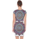 Mandala Decorative Ornamental Capsleeve Drawstring Dress  View2