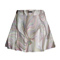 Abstract Geometric Line Art Mini Flare Skirt by Simbadda