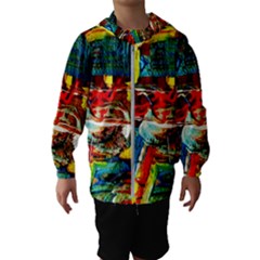 Red Aeroplane 1 Hooded Wind Breaker (kids) by bestdesignintheworld