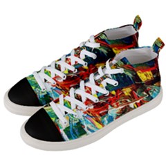 Red Aeroplane 1 Men s Mid-top Canvas Sneakers by bestdesignintheworld