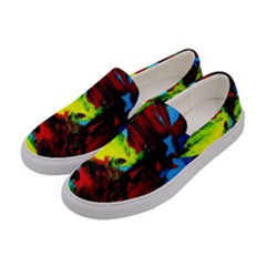 Perfect Night  For Samurai 1 Women s Canvas Slip Ons by bestdesignintheworld