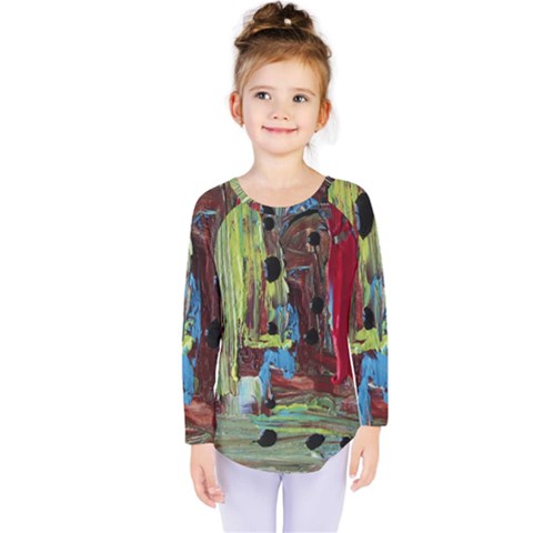 Point Of View #4 Kids  Long Sleeve Tee by bestdesignintheworld