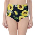 Sunflower print Classic High-Waist Bikini Bottoms View1